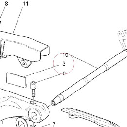 Sticker, adjusting chain 43313221A