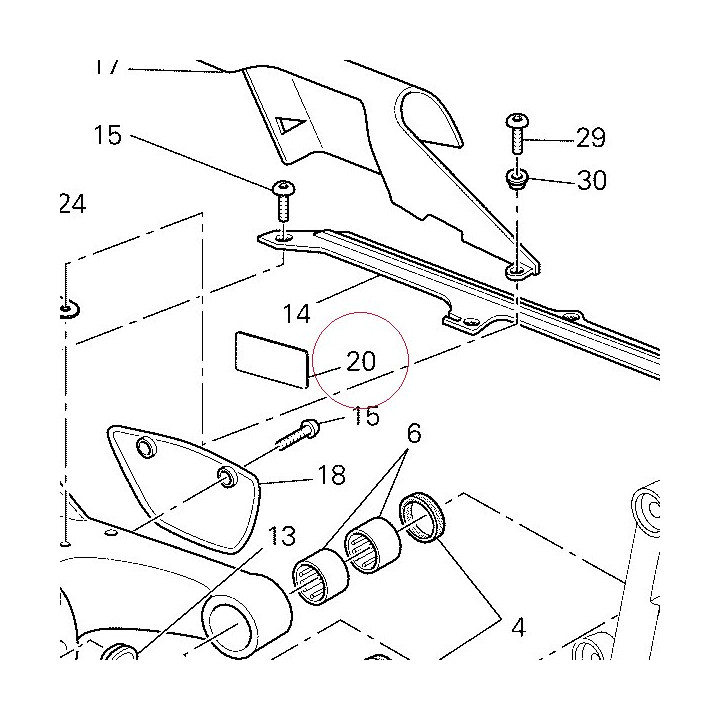 Sticker, adjusting chain 43313401B