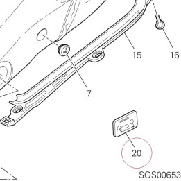 Sticker, adjusting chain 43313421A