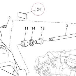Sticker, adjusting chain 43313441A