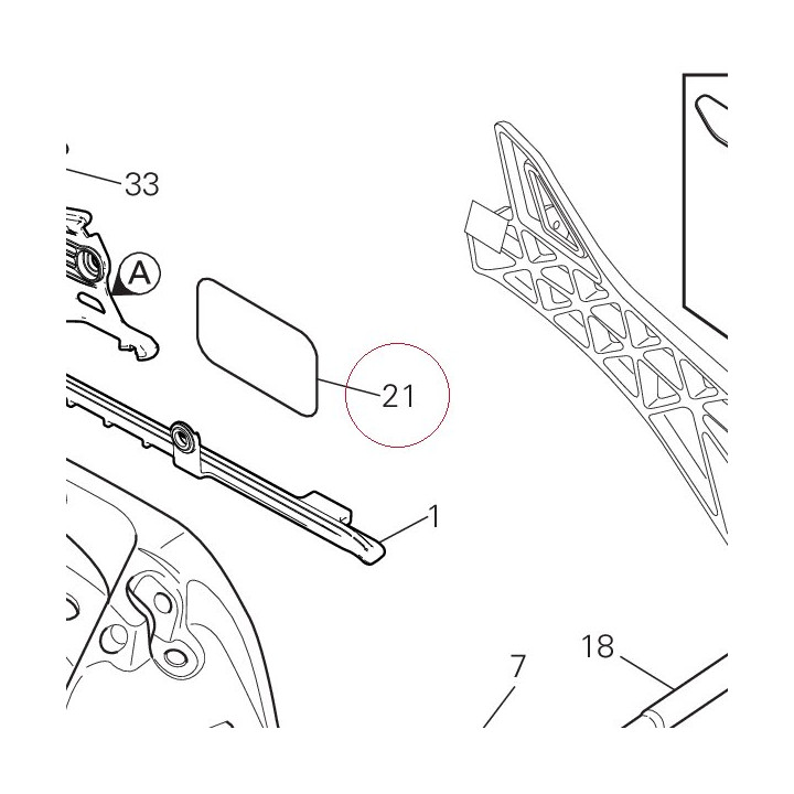 Sticker, adjusting chain 43313501A