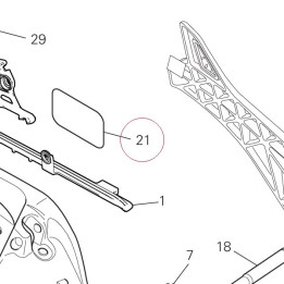 Sticker, adjusting chain 43313631A