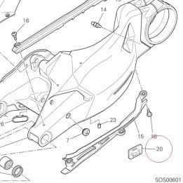 Chain adjustment sticker 43313711A