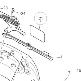 Chain adjustment sticker 43313801D