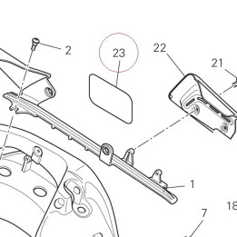 Chain adjustment sticker 43313802A
