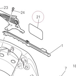 Chain adjustment sticker 43313811D