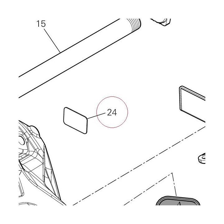 Chain adjustment sticker 43313881B