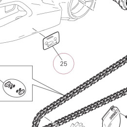 Chain adjustment sticker 43313961A