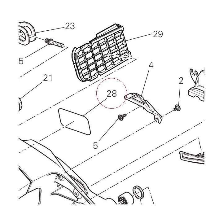 Chain adjustment sticker 43314011D