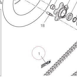 Chain adjustment sticker 43314091A