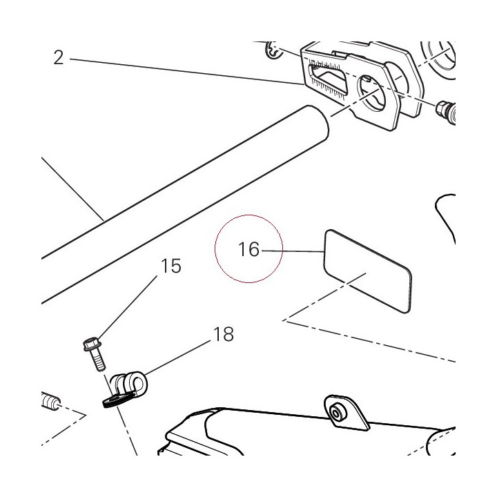 Chain adjustment sticker 43314231A