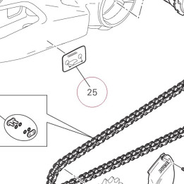 Chain adjustment sticker 43314271B