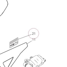 Chain adjustment sticker 43314411A