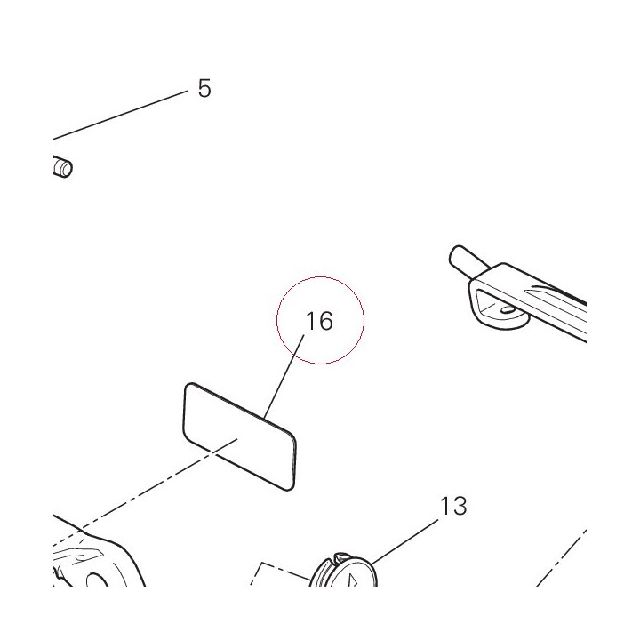 Chain adjustment sticker 43314482A