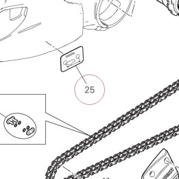 Chain adjustment sticker 43314541B