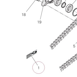 Chain adjustment sticker 43314601C