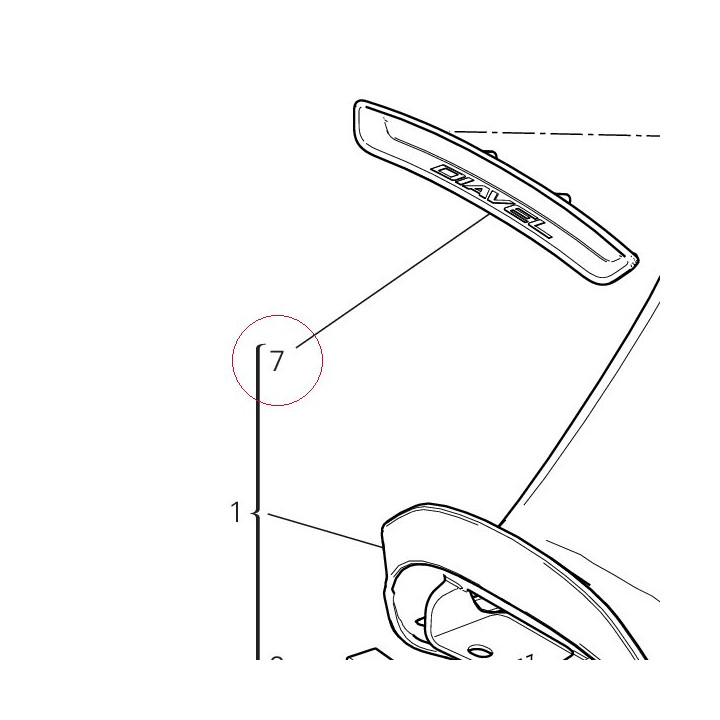 Marking plate 43314691A