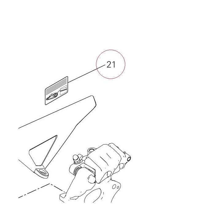 Chain adjustment sticker 43314711A
