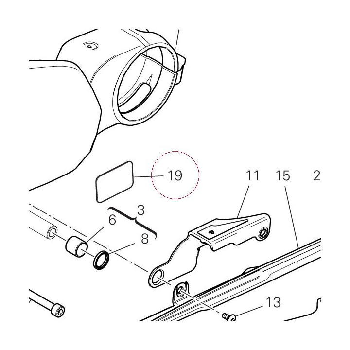 Chain adjustment sticker 43314721B