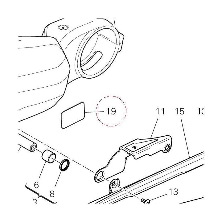 Chain adjustment sticker 43314831B