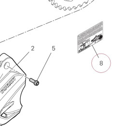 Chain adjustment sticker 43314991B