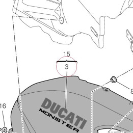 Emblem ducati 43510331AW
