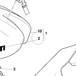 Emblem ducati 43510951BA