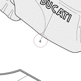 Emblem ducati 43511191A