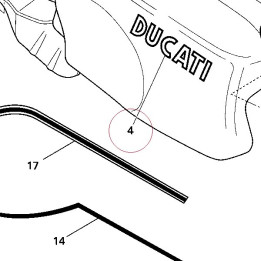 Emblem ducati 43511391A