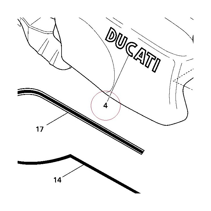 Emblem ducati 43511391A