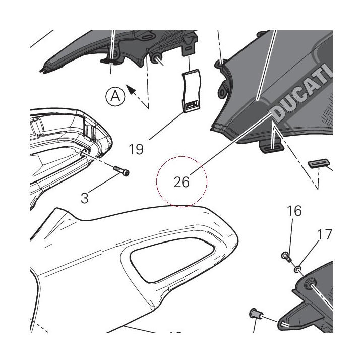 Emblem ducati 43512761A