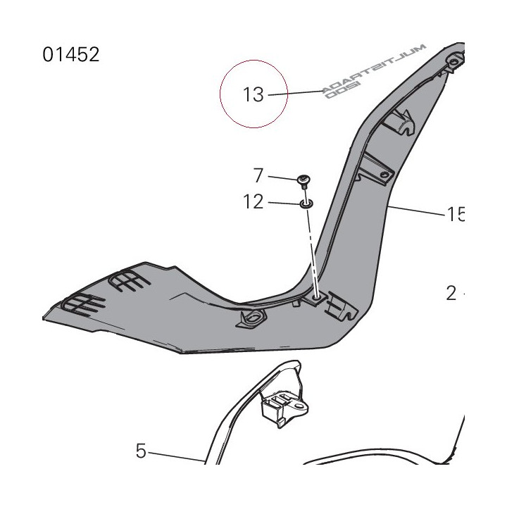 Sticker "multistrada 1200" 43512911A