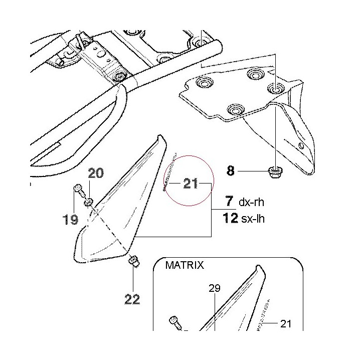 Graphic ducati monster 620I.E. 43611141A