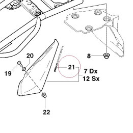 Graphic ducati monster 800SI.E. 43611301A