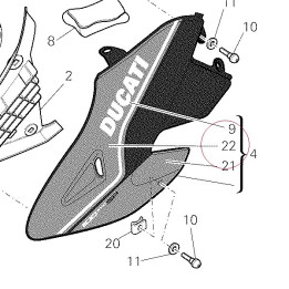 Tape, upper left 43611716C