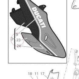 Tape, lower right 43611717A