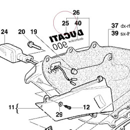 Graphic, right ducati 900 43711051AB