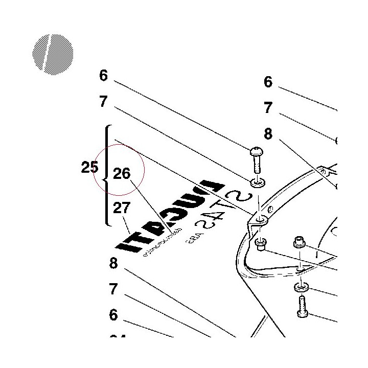 Graphic, desmodromico 43711071AC