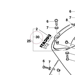 Graphic, right ducati ST2 43711131AA