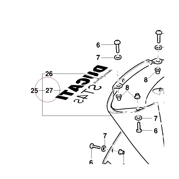 Graphic, right ducati ST4S 43711141BC