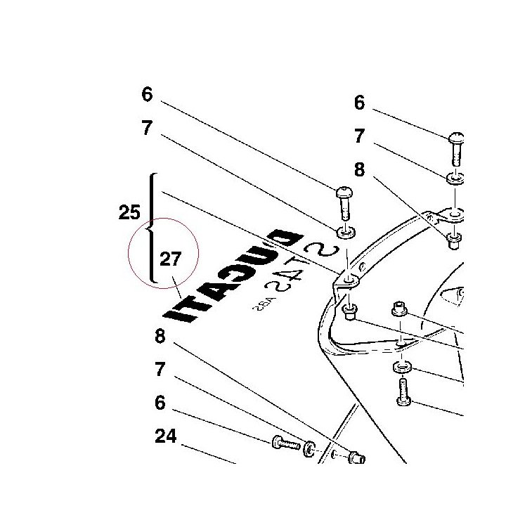 Graphic, right ducati ST4S ABS 43711211AB