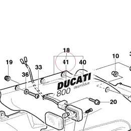 Graphic ducati 800 silver 43711241AA