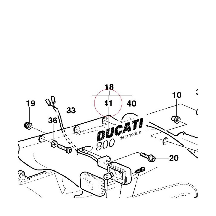 Graphic ducati 800 silver 43711241AA
