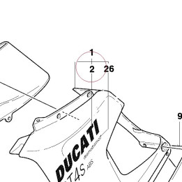 Graphic, left ducati ST4S ABS 43711281A
