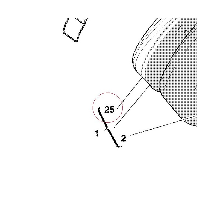 Adhesive strip, white 43711331A