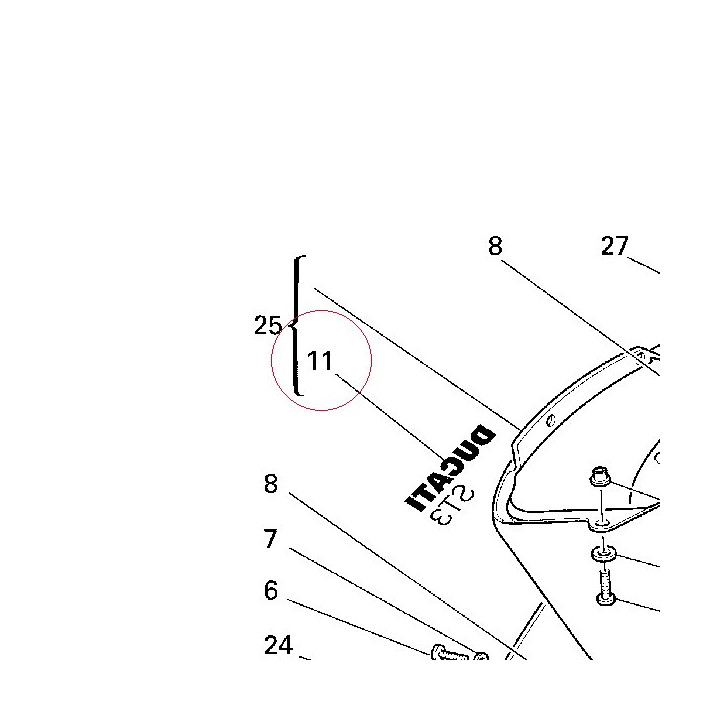 Graphic, right ducati ST3 43711371AA
