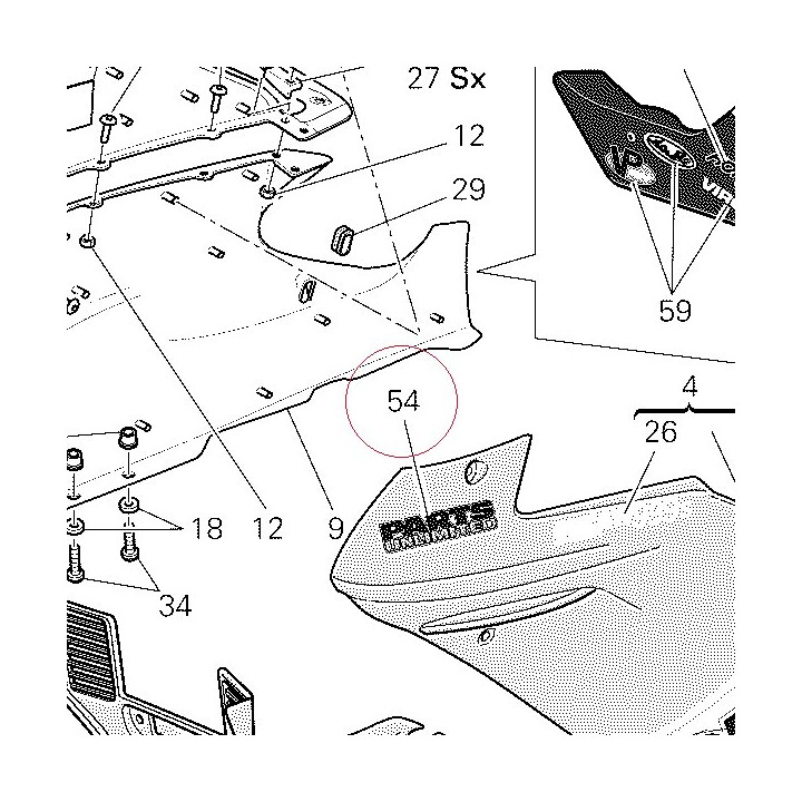 Graphic parts unlimited 43711781A