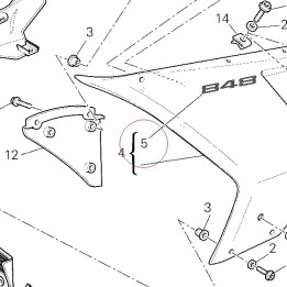 Emblem ducati 848 43711871AA