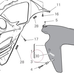 Right decal (ducati safety pack) 43713321A