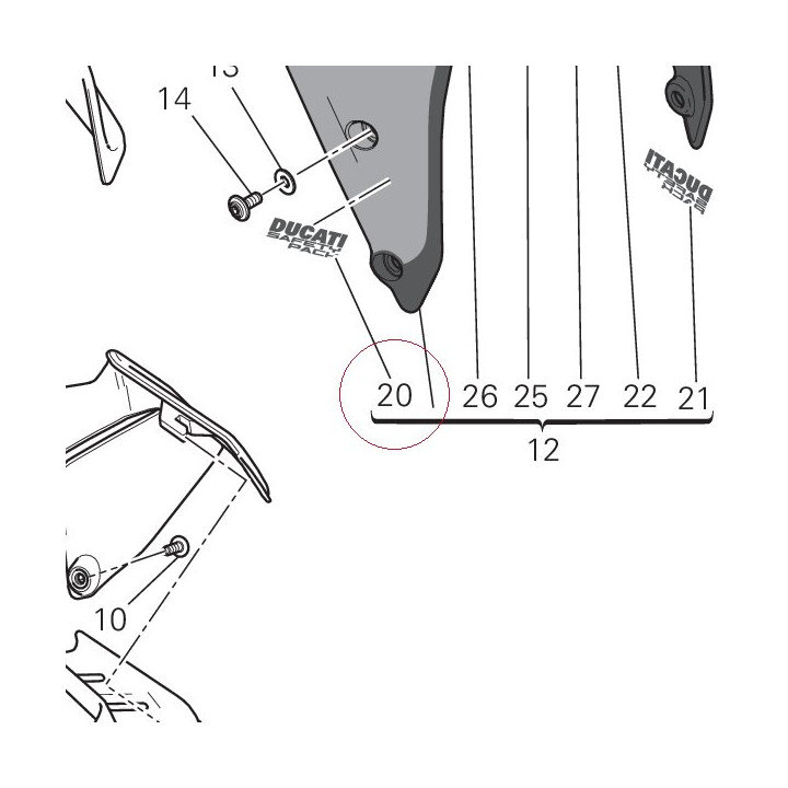 Decal "ducati safety pack" 43713351B